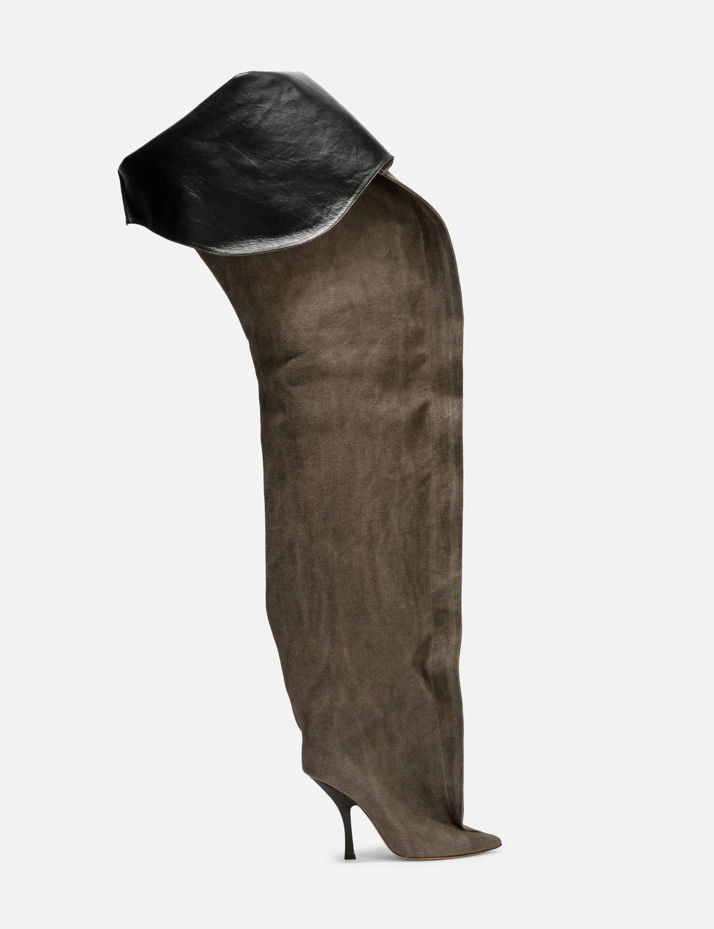 Bottes Longues Talon Aiguille Au-Dessus du Genou — Jambes Larges Tailles 34-45