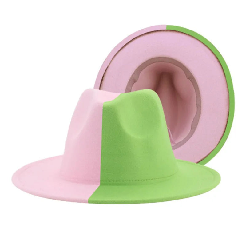 Chapeau Fedora Feutre Large Bord — Style Britannique Jazz, Unisexe Toutes Saisons | Multi-Coloris