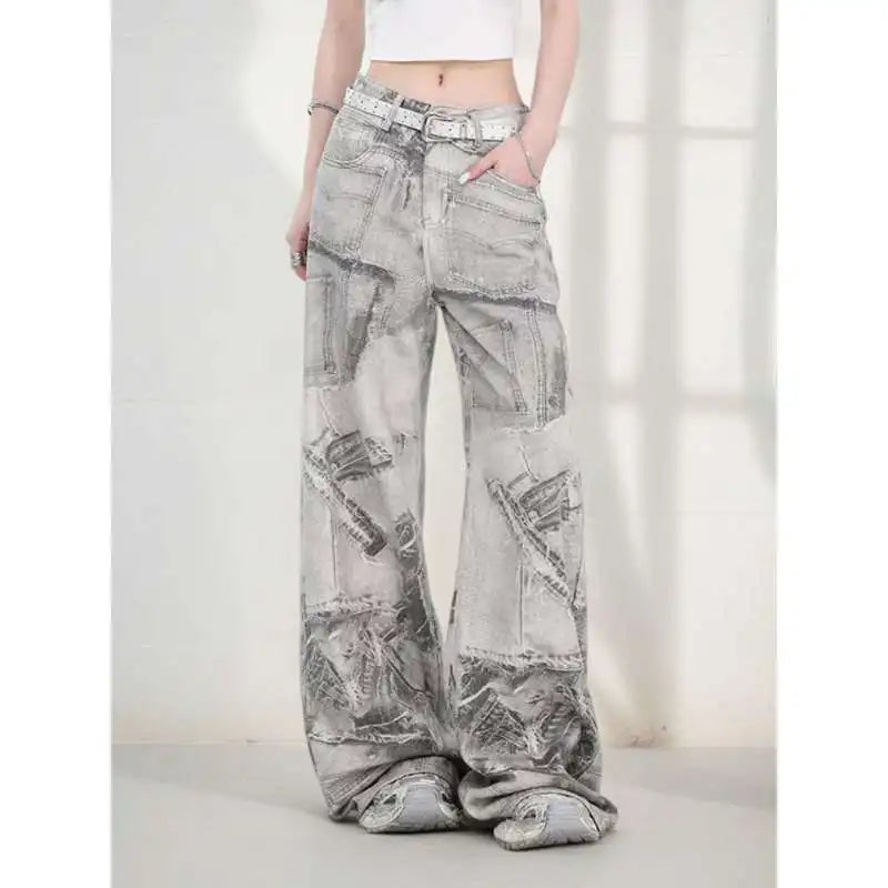 Jean Baggy Délavé Unisexe — Streetwear Hip Hop Vintage, Jambes Larges | CHIC