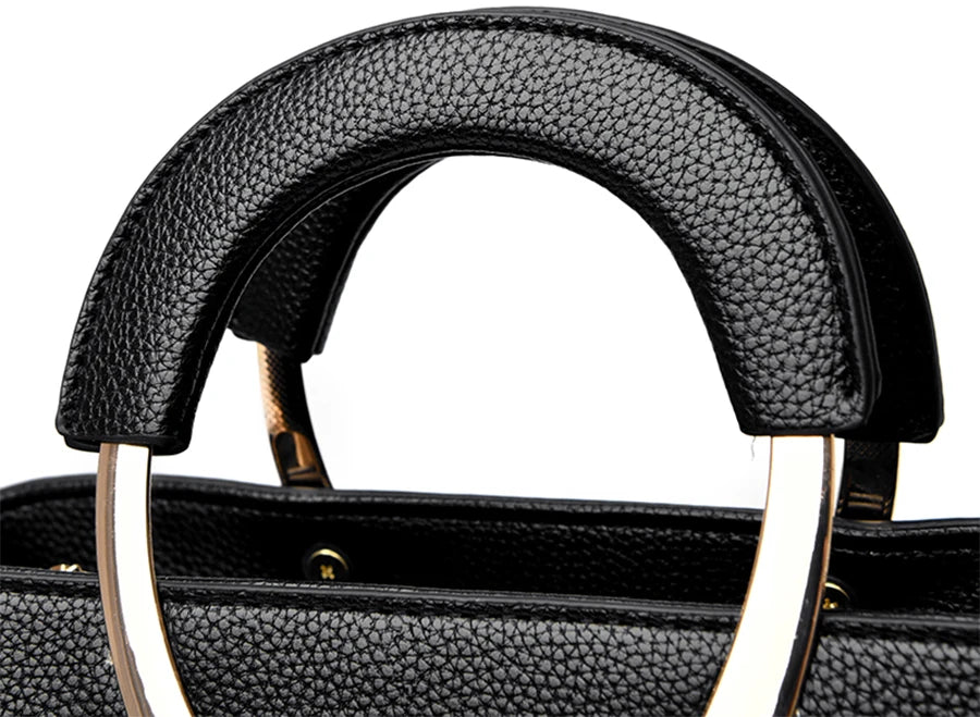 Sac Bandoulière Motif Litchi PU Souple — Fourre-Tout Mode Quotidien 2026