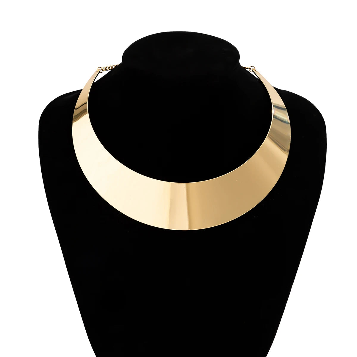 Collier Ras du Cou Punk Steampunk – Chaîne Métallique Large | Authentique Vision