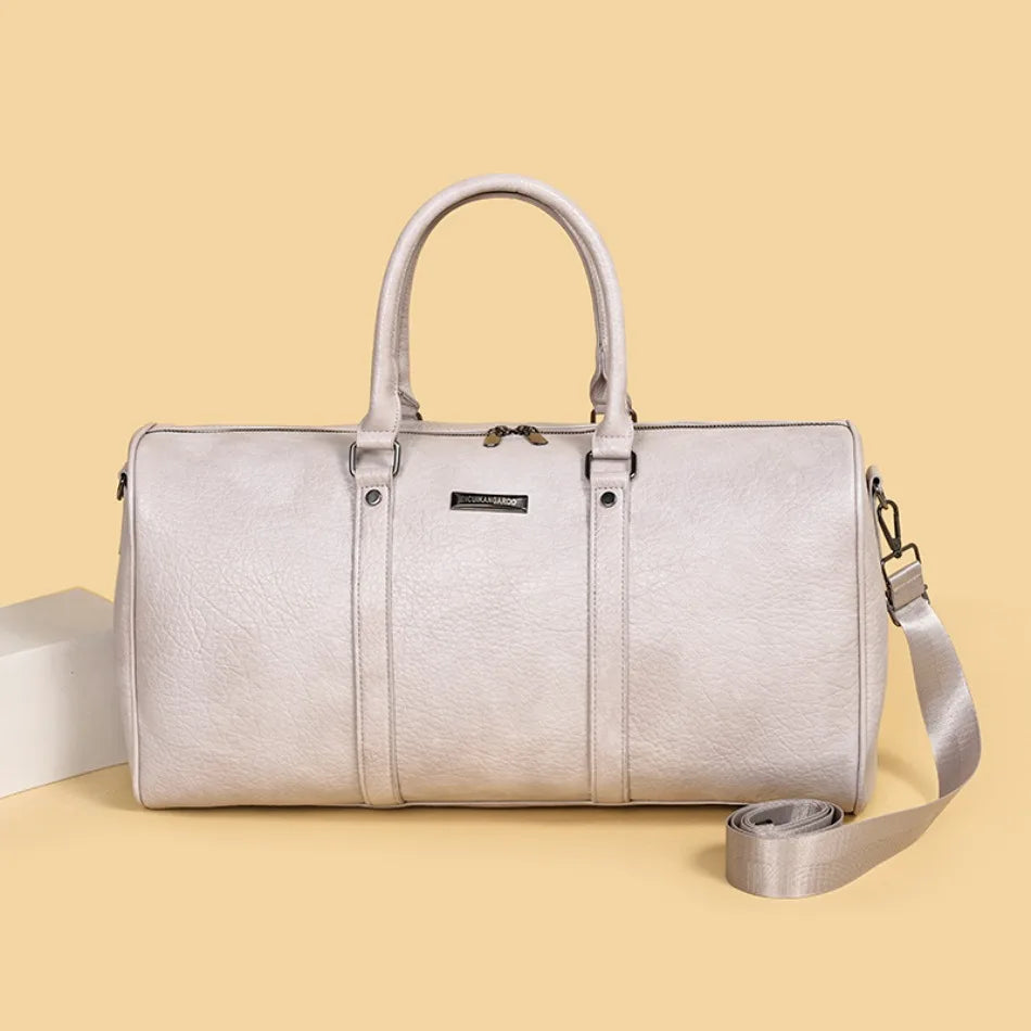 Sac de Voyage Week-End Cuir PU Souple — Fourre-Tout Luxe Homme & Femme