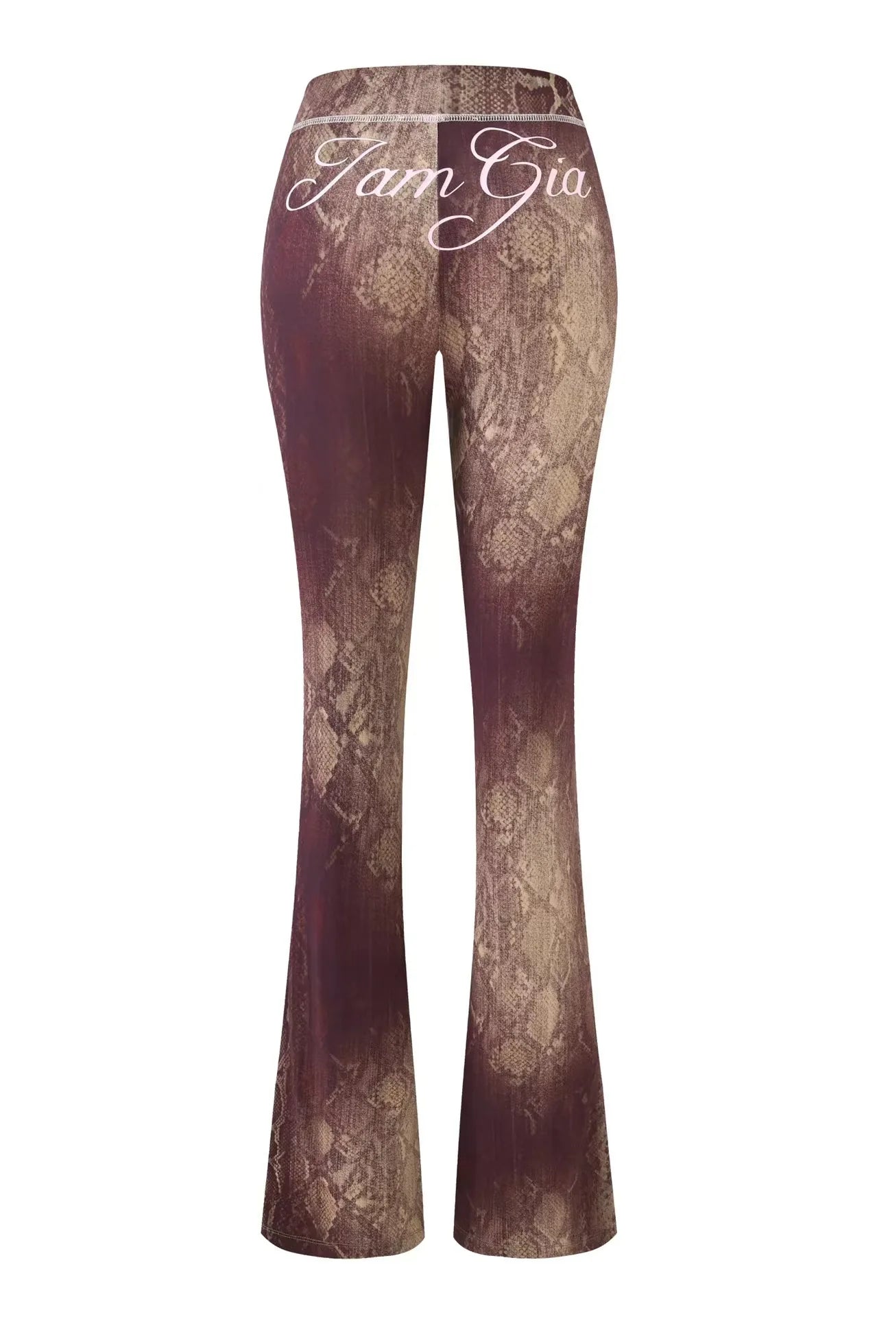 Ensemble veste courte à capuche zippée et pantalon, coupe slim, imprimé lettres, design à fils apparents, GIA