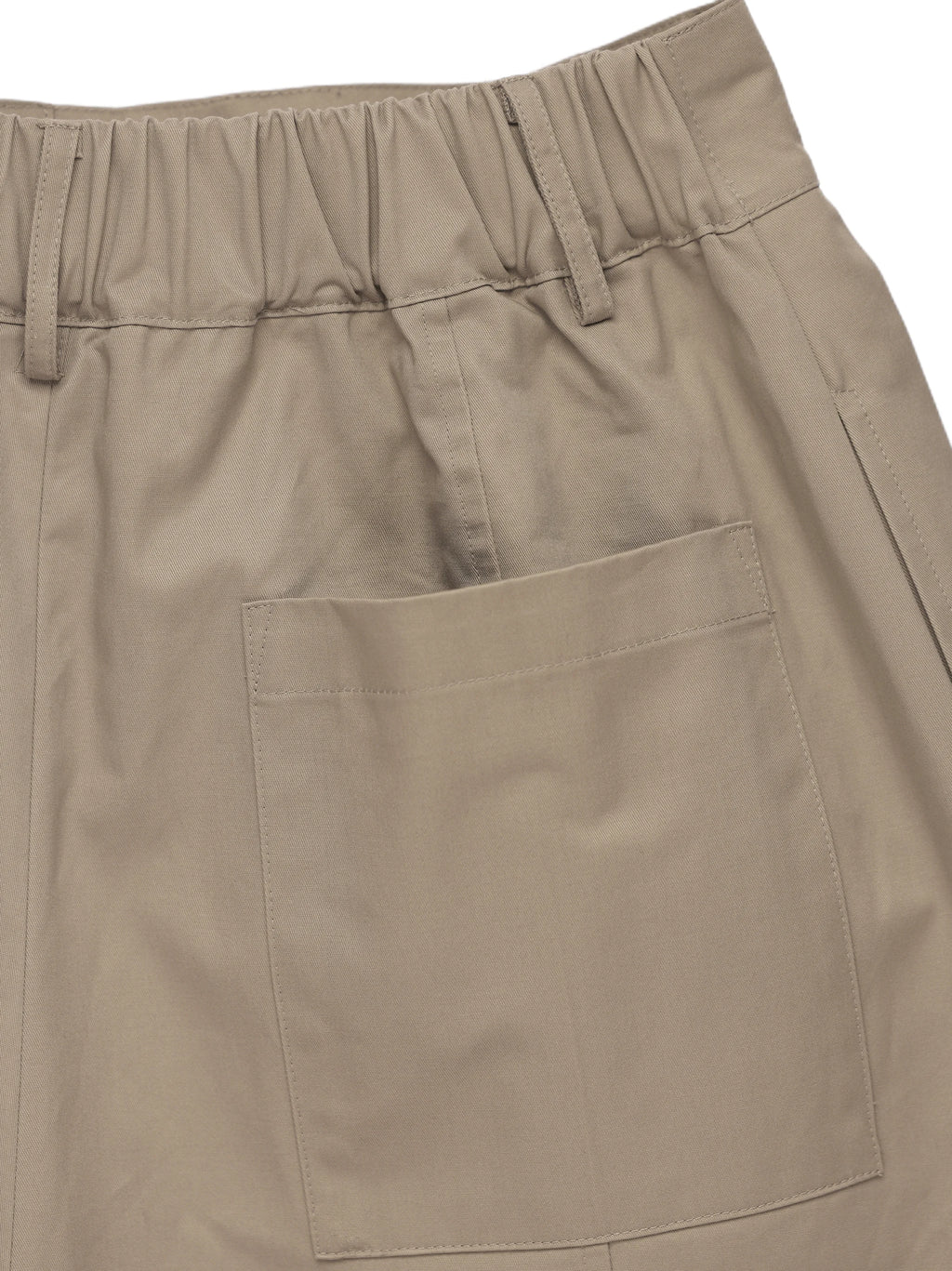 Short Baggy Kaki Luxe — Jambes Larges, Taille Élastique, Style Designer | Mauroicardi