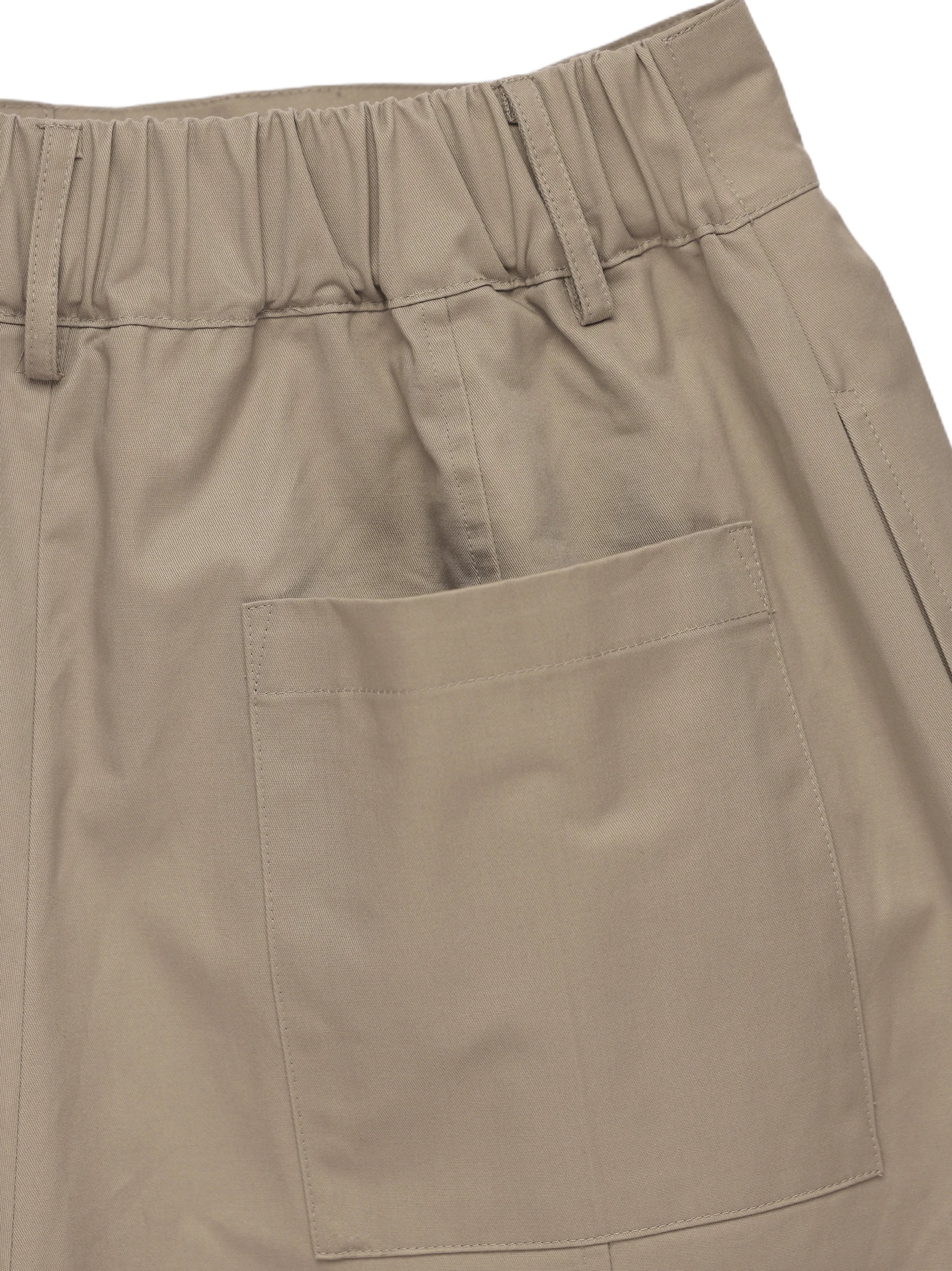 Short Baggy Kaki Luxe — Jambes Larges, Taille Élastique, Style Designer | Mauroicardi
