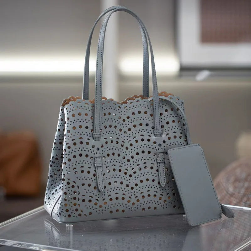 Sac Fourre-Tout Femme Style Niche Rétro – Cuir Véritable Grande Capacité