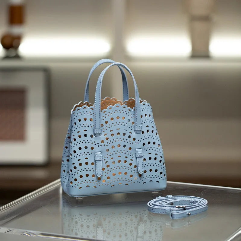 Sac Fourre-Tout Femme Style Niche Rétro – Cuir Véritable Grande Capacité