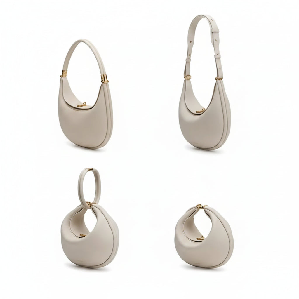 Sac Croissant Demi-Lune Songmont — Bandoulière Business Cuir Luxe Femme