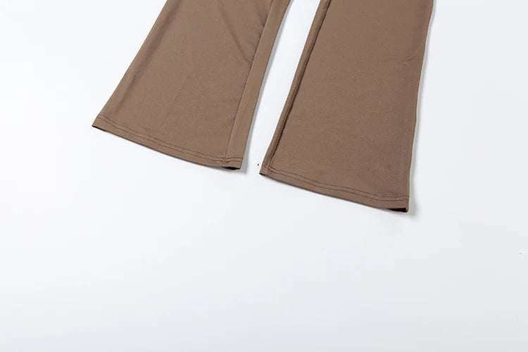 Ensemble 2 Pièces Survêtement Imprimé Lettres – Veste Zippée & Legging Stretch High Street | Femme