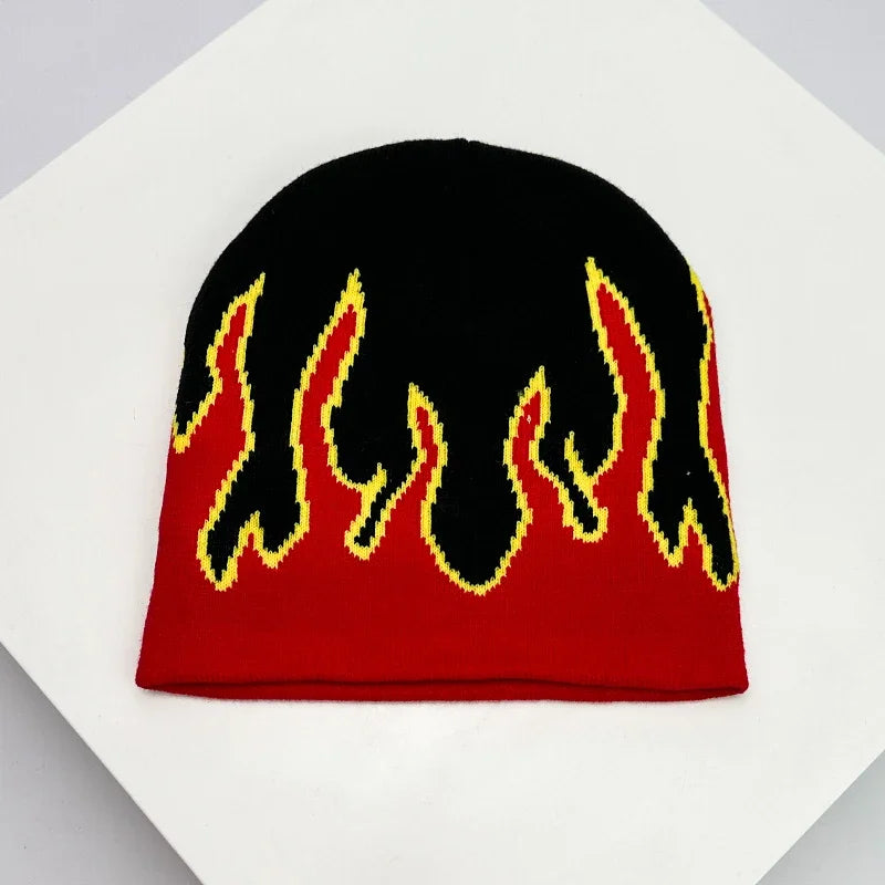 Bonnet en Laine avec Lettres – Style Hip-Hop Y2K Unisexe | Chaud & Tendance Automne Hiver