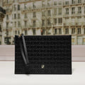 Sac Fourre-Tout Plat en Cuir Véritable — Accessoire Luxe Classique Femme
