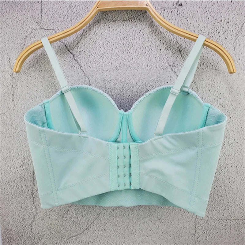 Top Corset Court Sexy Y2K Club Décor Perles — Camisole Shaper Été Visivane