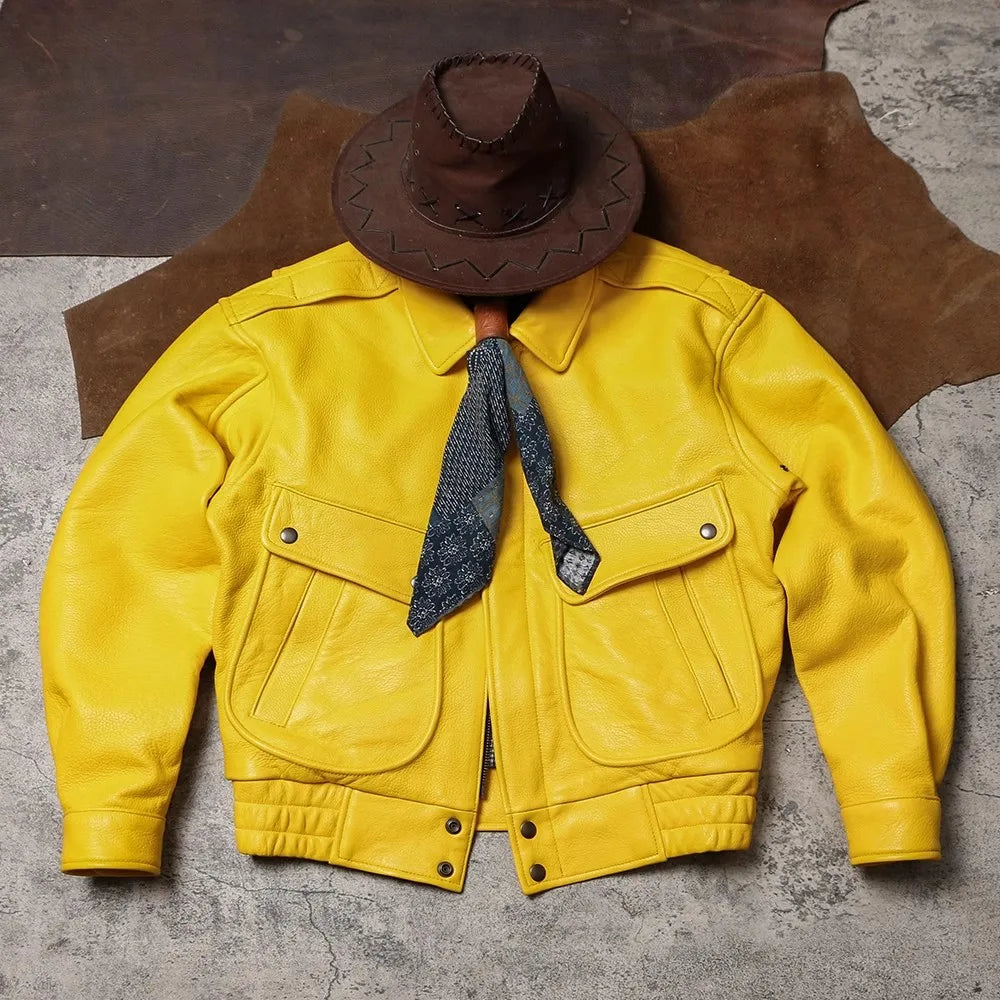 Veste Courte Simili Cuir Homme — Col Rabattu, Fermeture Éclair, Style Luxe | Mauroicardi 2025