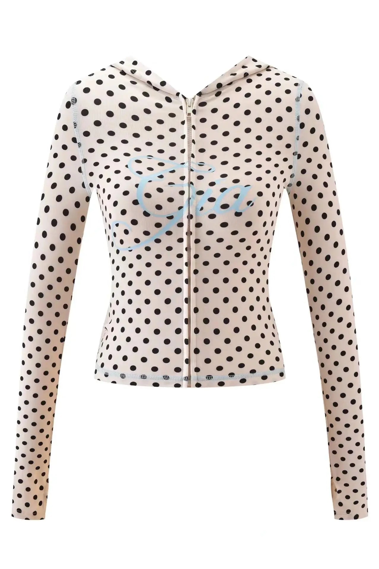 Nouvel ensemble minimaliste confortable GIA : veste à capuche zippée en velours et pantalon ample coupe slim en bleu