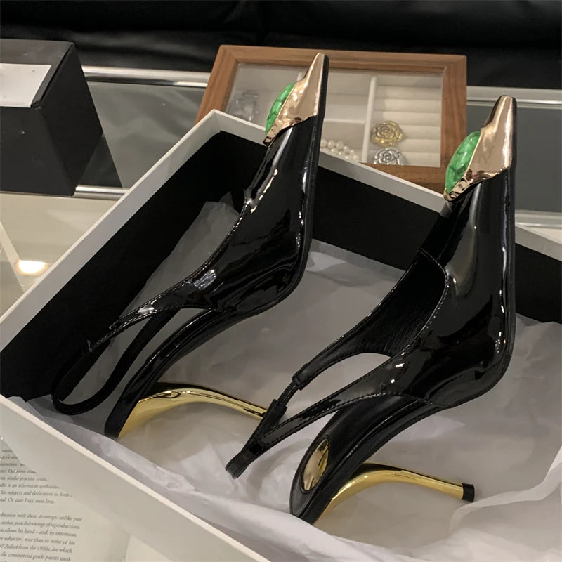 Escarpins Slingback Bout Pointu – Talons Fins Glamour