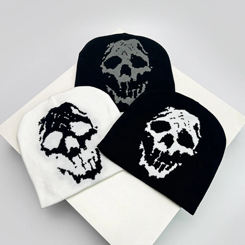 Bonnet Skull Imprimé Unisexe — Chaud Confortable Punk Hip Hop Streetwear Automne Hiver | Midnite Star