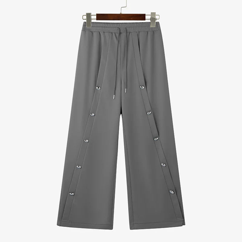 Jogger Style Coréen Ample — Cordon de Serrage, Streetwear Décontracté Uni | INCERUN 2026