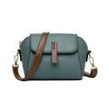 Sac Seau en Cuir Véritable — Sacoche Bandoulière Luxe Couleur Unie
