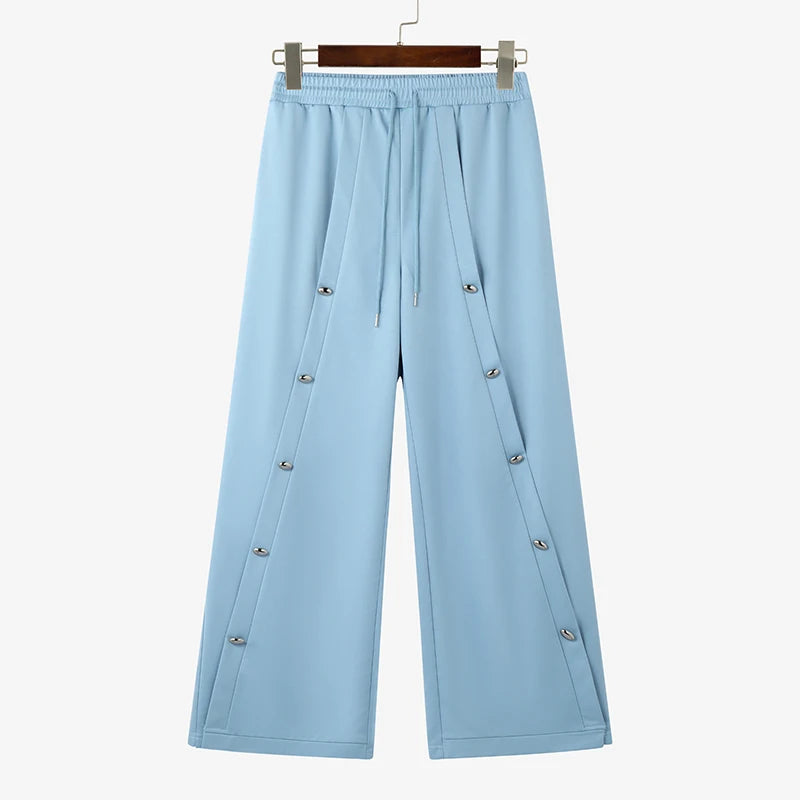 Jogger Style Coréen Ample — Cordon de Serrage, Streetwear Décontracté Uni | INCERUN 2026