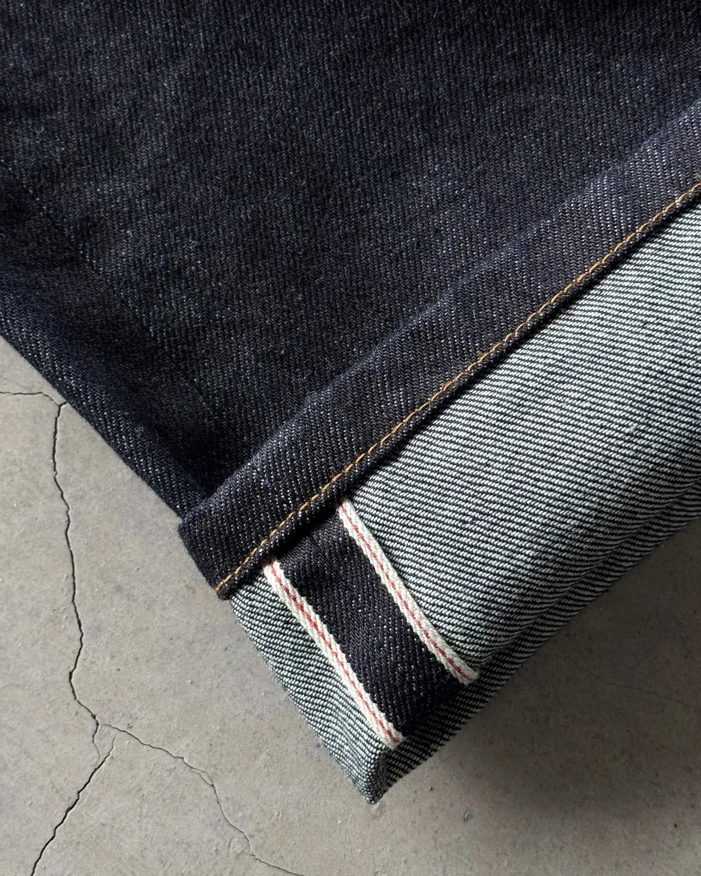 Jean Baggy Droit Y2K Broderie Fleur de Cerisier Chevalier — Denim Vintage Streetwear BiggOrange