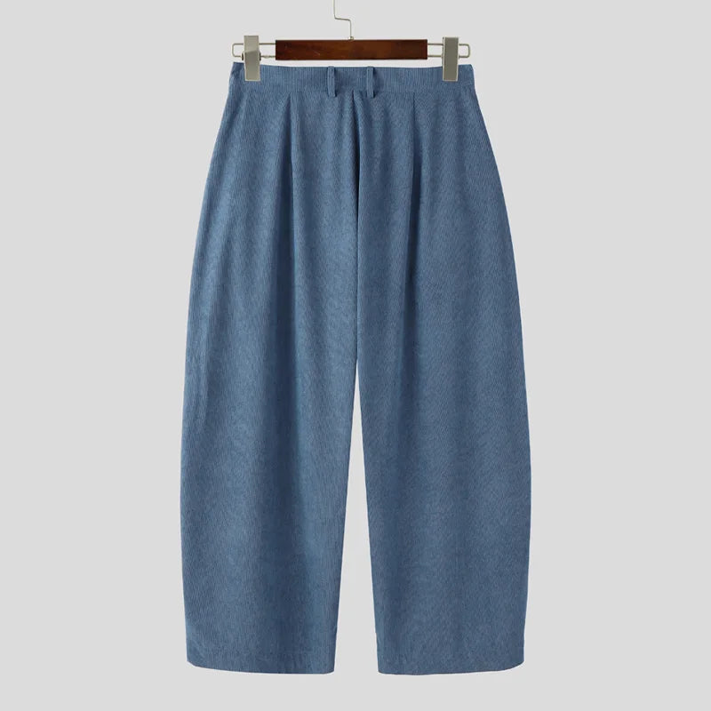 Pantalon Jogger À Carreaux Patchwork — Oversize Boutonné, Streetwear Élégant | INCERUN 2026