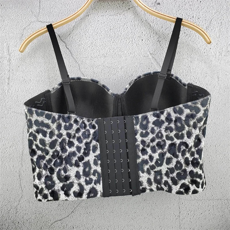 Top Corset Court Sexy Y2K Club Décor Perles — Camisole Shaper Été Visivane