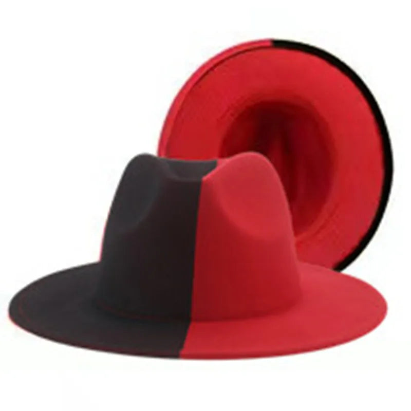 Chapeau Fedora Feutre Large Bord — Style Britannique Jazz, Unisexe Toutes Saisons | Multi-Coloris
