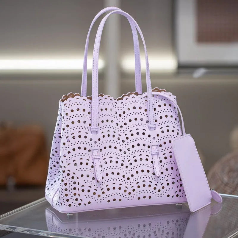 Sac Fourre-Tout Femme Style Niche Rétro – Cuir Véritable Grande Capacité