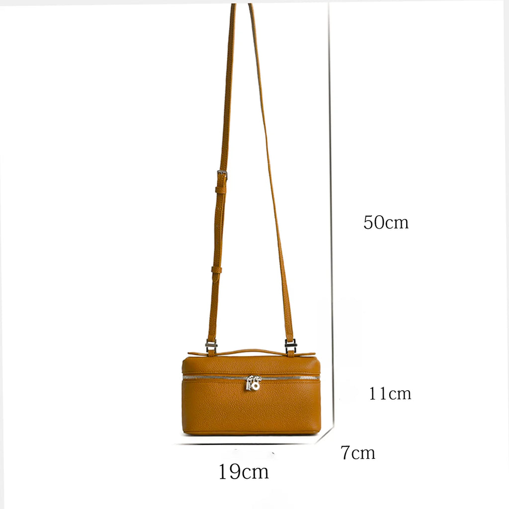 Mini Sac Bandoulière LP19 en Cuir Véritable — Pochette Compacte Luxe Femme