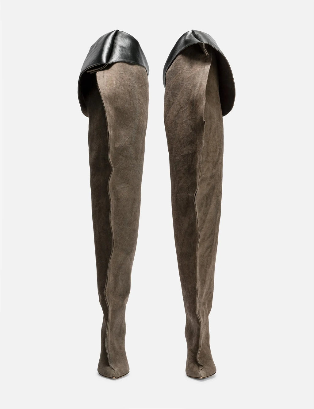 Bottes Longues Talon Aiguille Au-Dessus du Genou — Jambes Larges Tailles 34-45
