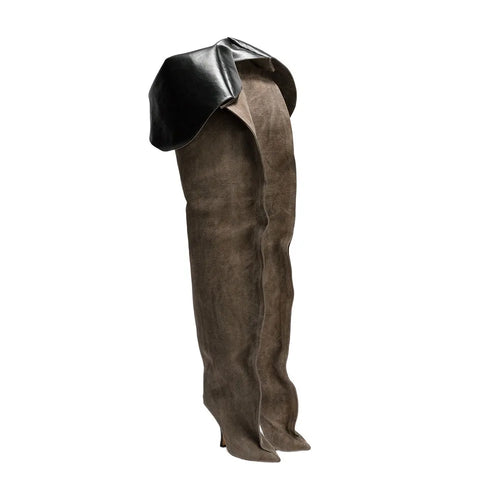 Bottes Longues Talon Aiguille Au-Dessus du Genou — Jambes Larges Tailles 34-45