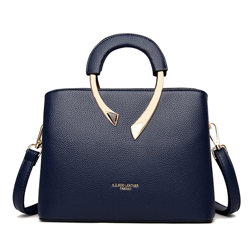 Sac Bandoulière Motif Litchi PU Souple — Fourre-Tout Mode Quotidien 2026