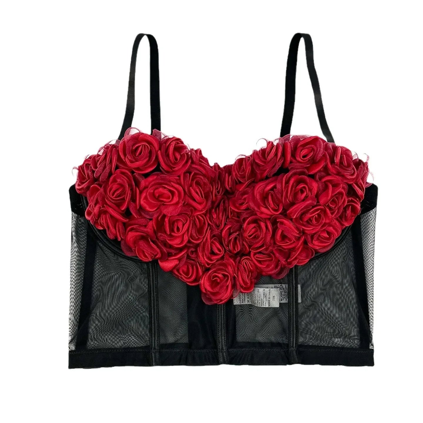 Top Corset Court Sexy Y2K Club Décor Perles — Camisole Shaper Été Visivane