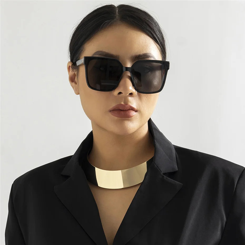 Collier Ras du Cou Punk Steampunk – Chaîne Métallique Large | Authentique Vision