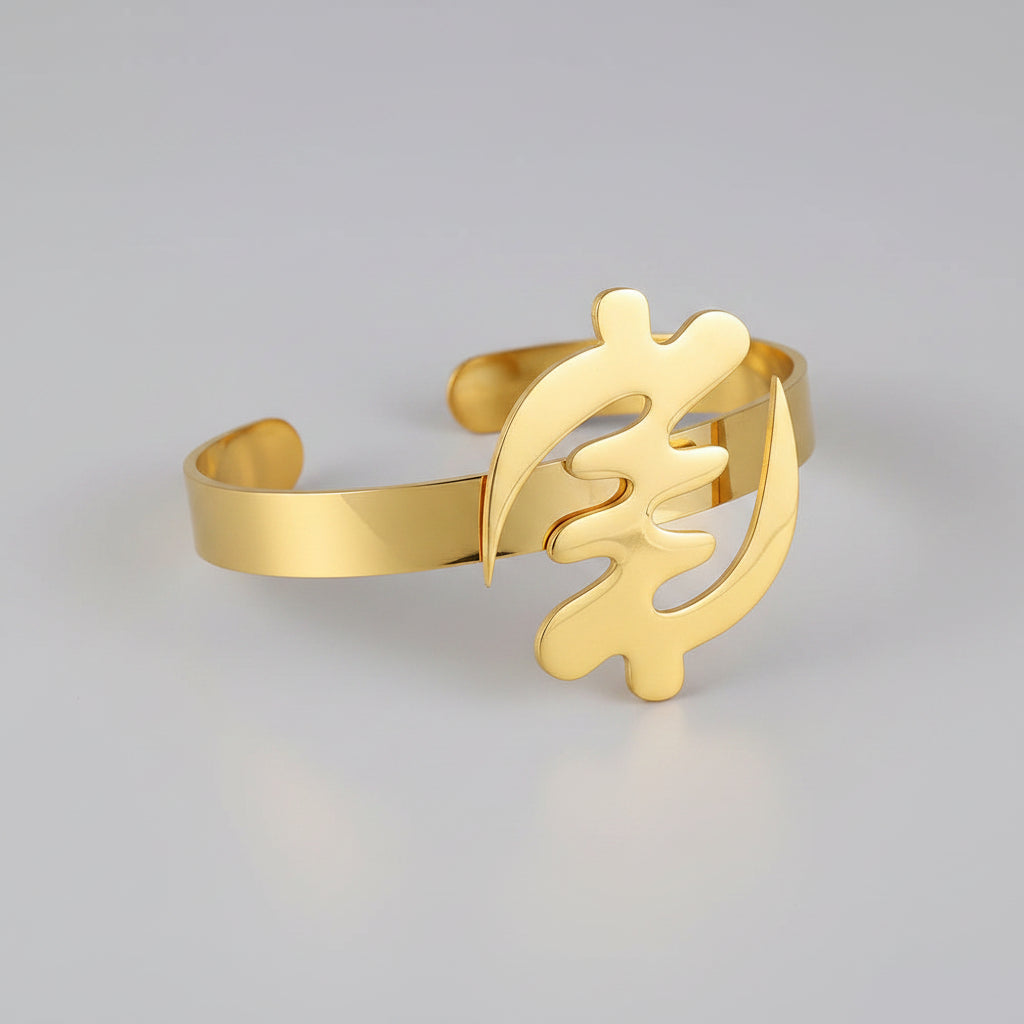 Bracelet Prénom Personnalisé – Acier Inoxydable Plaqué Or