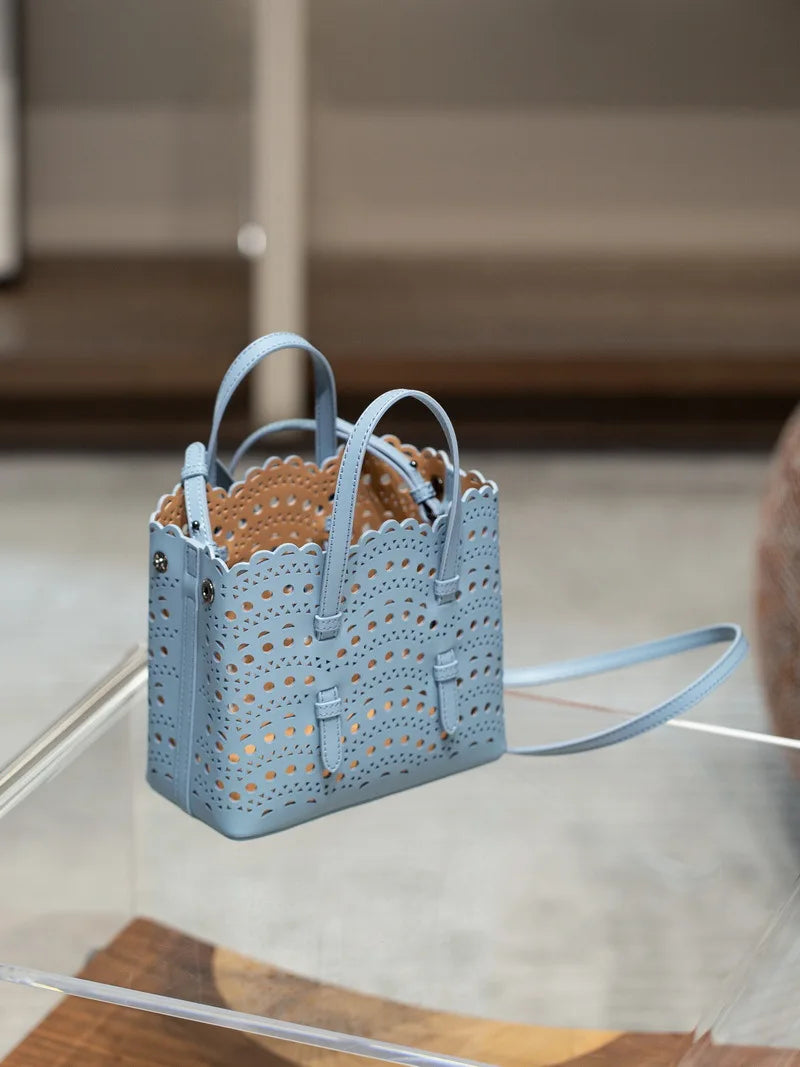 Sac Fourre-Tout Femme Style Niche Rétro – Cuir Véritable Grande Capacité