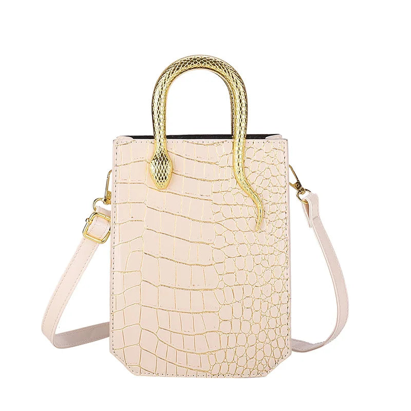 Sac Fourre-Tout Rétro Brodé — Cabas Bandoulière Femme Style Créateur