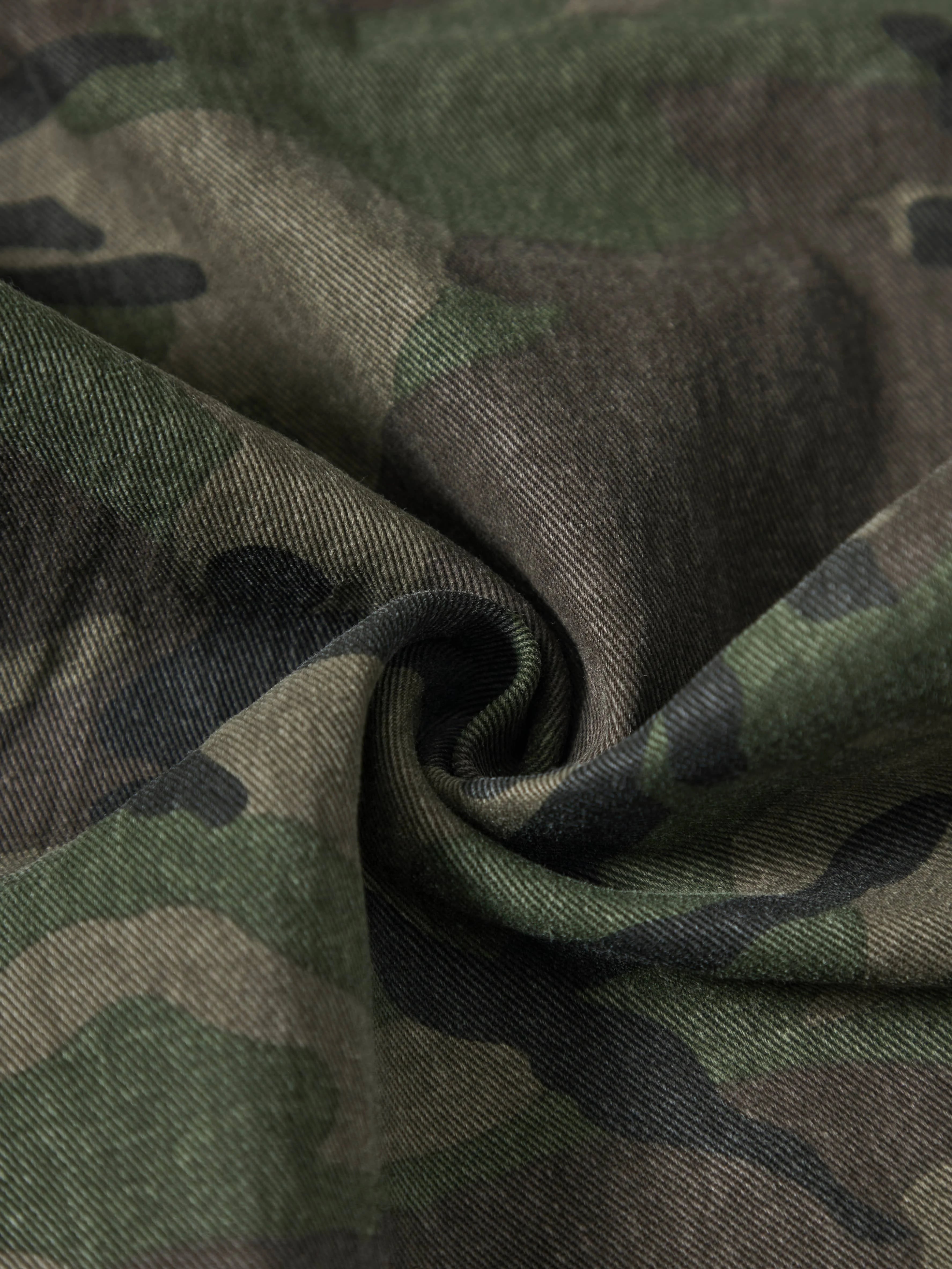 Jean Cargo Camouflage Vert Armée Multi-Poches — Coupe Ample Style Militaire Streetwear Homme