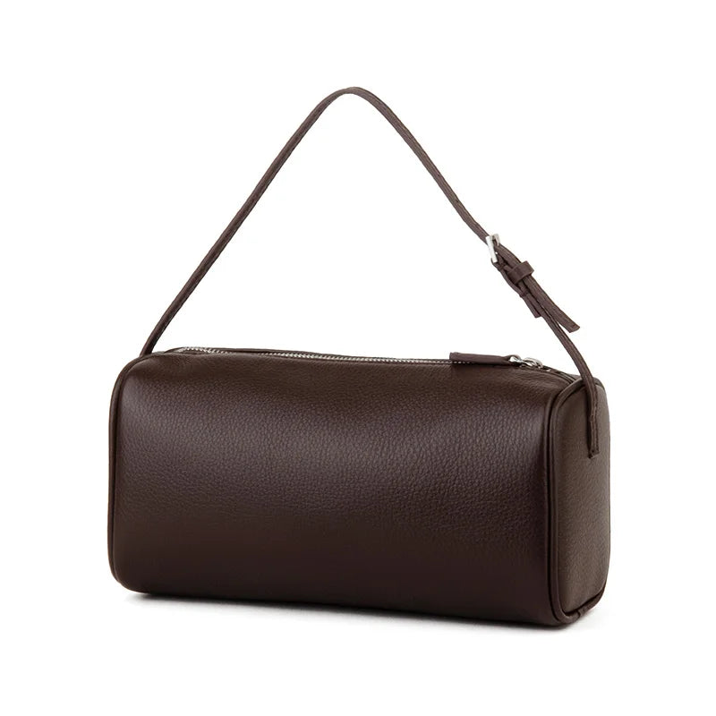 Mini Sac Tonneau Femme en Cuir de Veau Grainé – Bandoulière Luxe