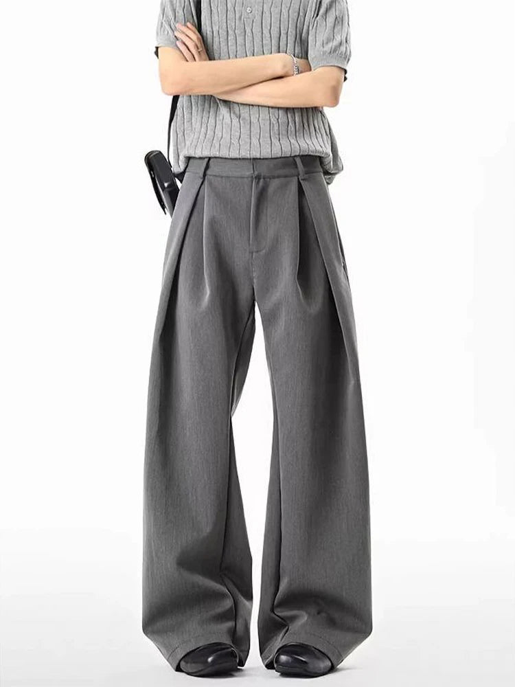 Pantalon Jambes Larges Style Harajuku — Coupe Évasée, Streetwear Décontracté | ZOYLEIR