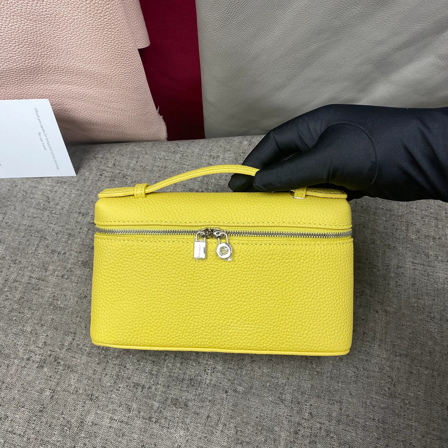 Mini Sac Bandoulière LP19 en Cuir Véritable — Pochette Compacte Luxe Femme