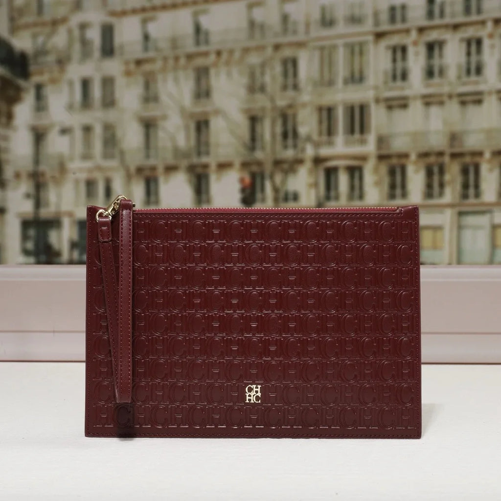 Sac Fourre-Tout Plat en Cuir Véritable — Accessoire Luxe Classique Femme