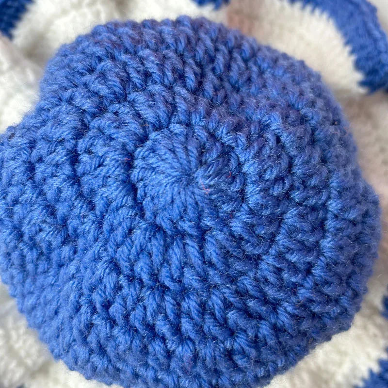 Chapeau Seau Conique Crocheté à la Main – Bob Pêcheur Élégant | Protection Solaire Femme