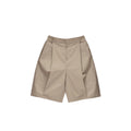 Short Baggy Kaki Luxe — Jambes Larges, Taille Élastique, Style Designer | Mauroicardi