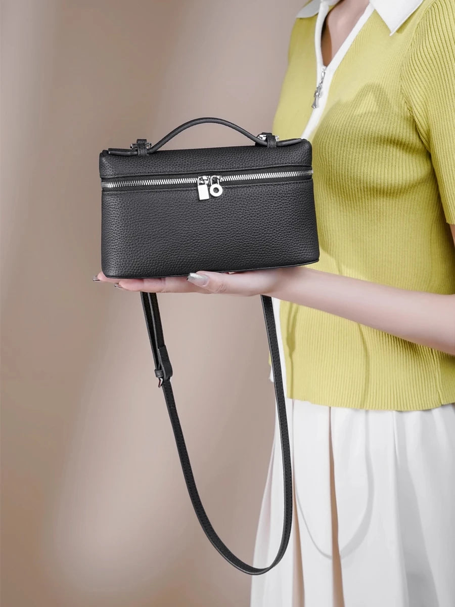 Mini Sac Bandoulière LP19 en Cuir Véritable — Pochette Compacte Luxe Femme