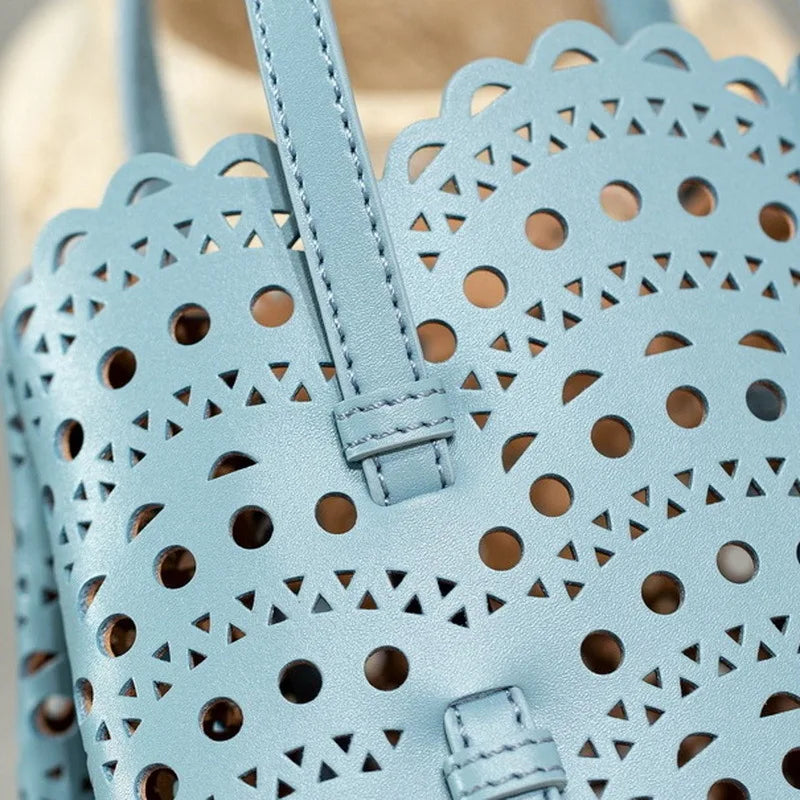 Sac Fourre-Tout Femme Style Niche Rétro – Cuir Véritable Grande Capacité