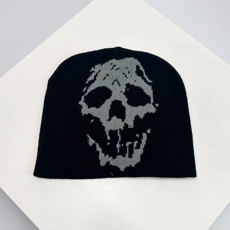 Bonnet Skull Imprimé Unisexe — Chaud Confortable Punk Hip Hop Streetwear Automne Hiver | Midnite Star
