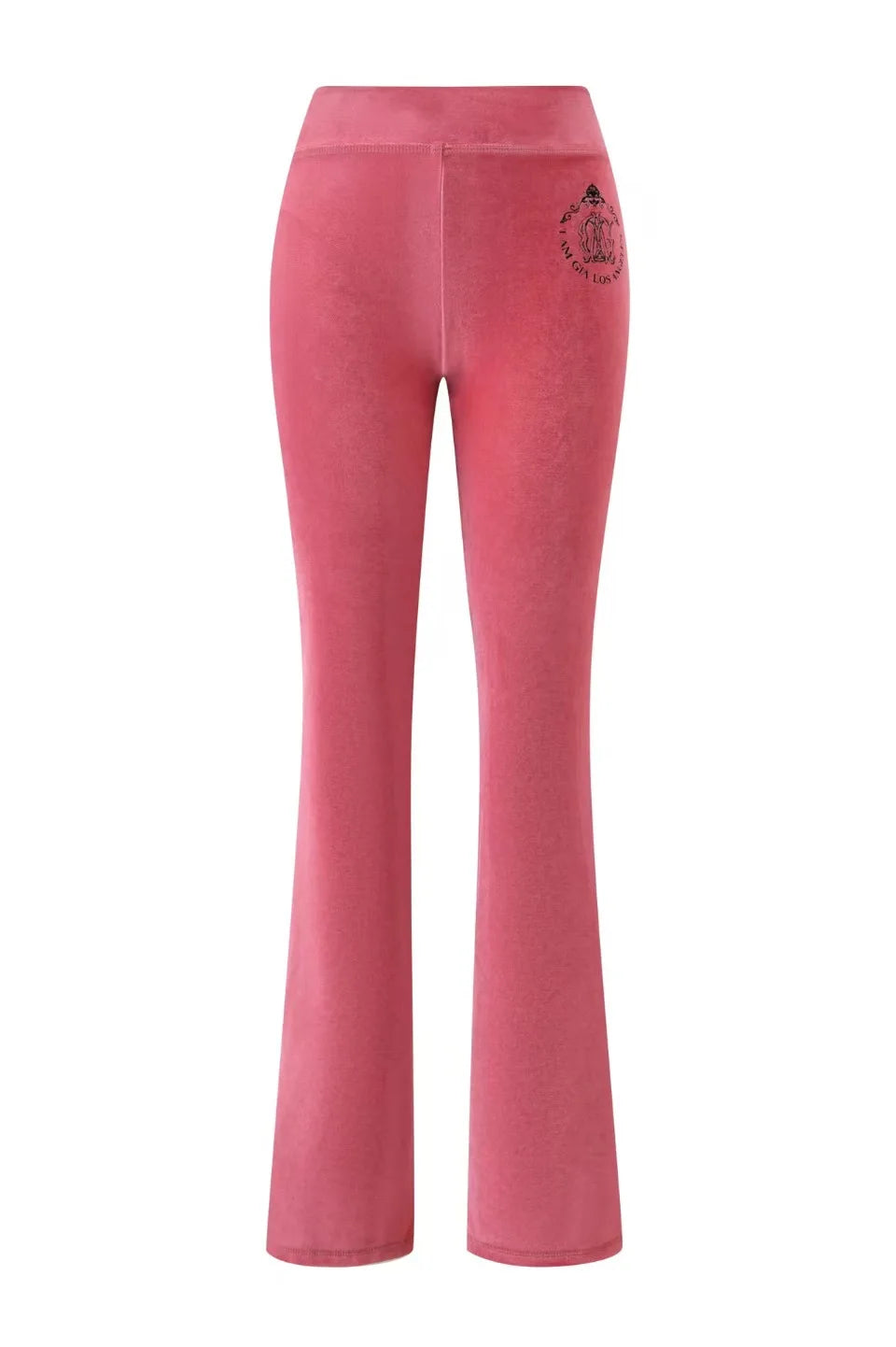 Nouvel ensemble minimaliste confortable GIA : veste à capuche zippée en velours et pantalon ample coupe slim en bleu