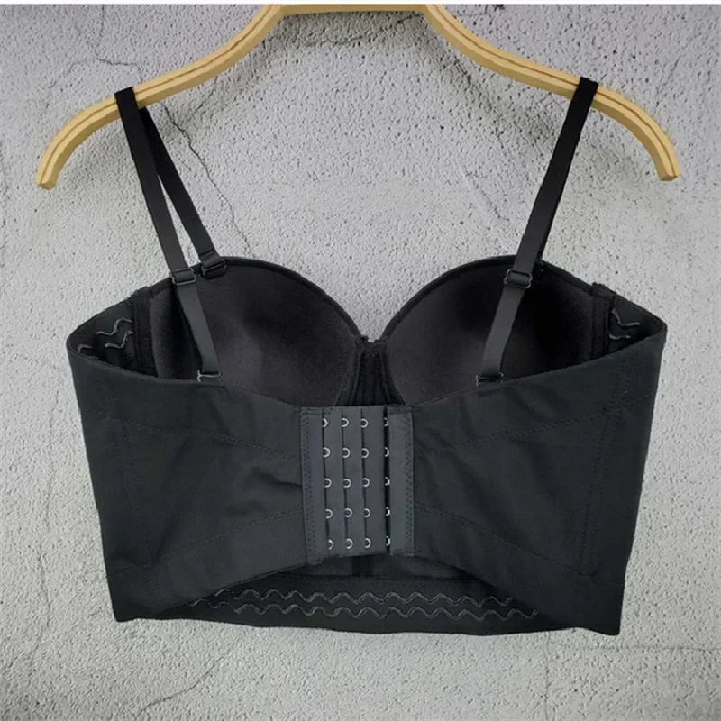 Top Corset Court Sexy Y2K Club Décor Perles — Camisole Shaper Été Visivane