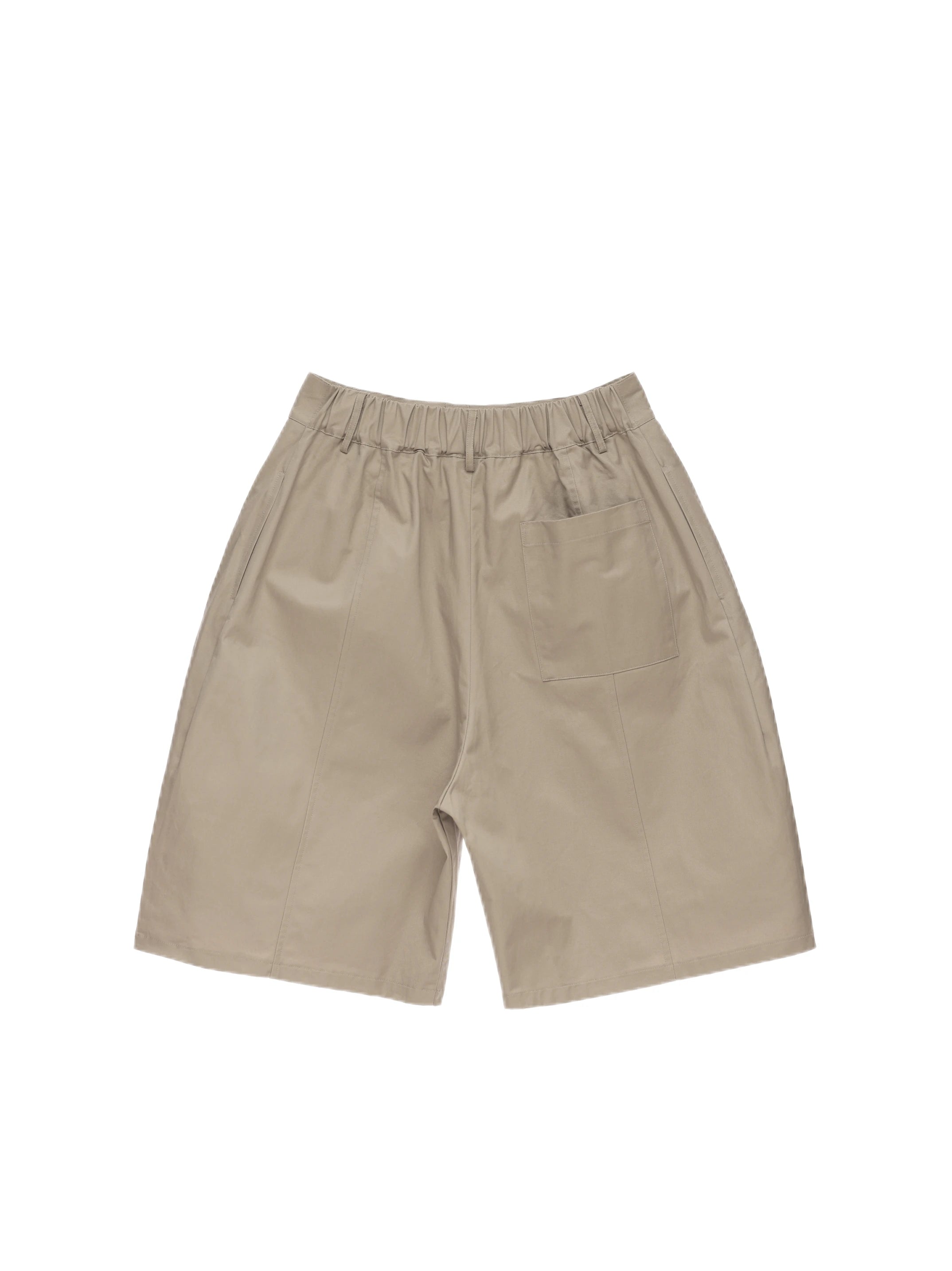 Short Baggy Kaki Luxe — Jambes Larges, Taille Élastique, Style Designer | Mauroicardi